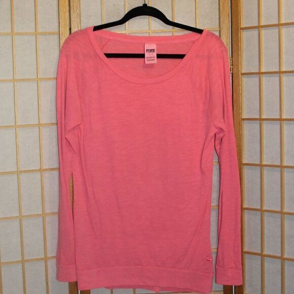 Victoria's Secret PINK S/P Pink Burnout Tee - Picture 2 of 15